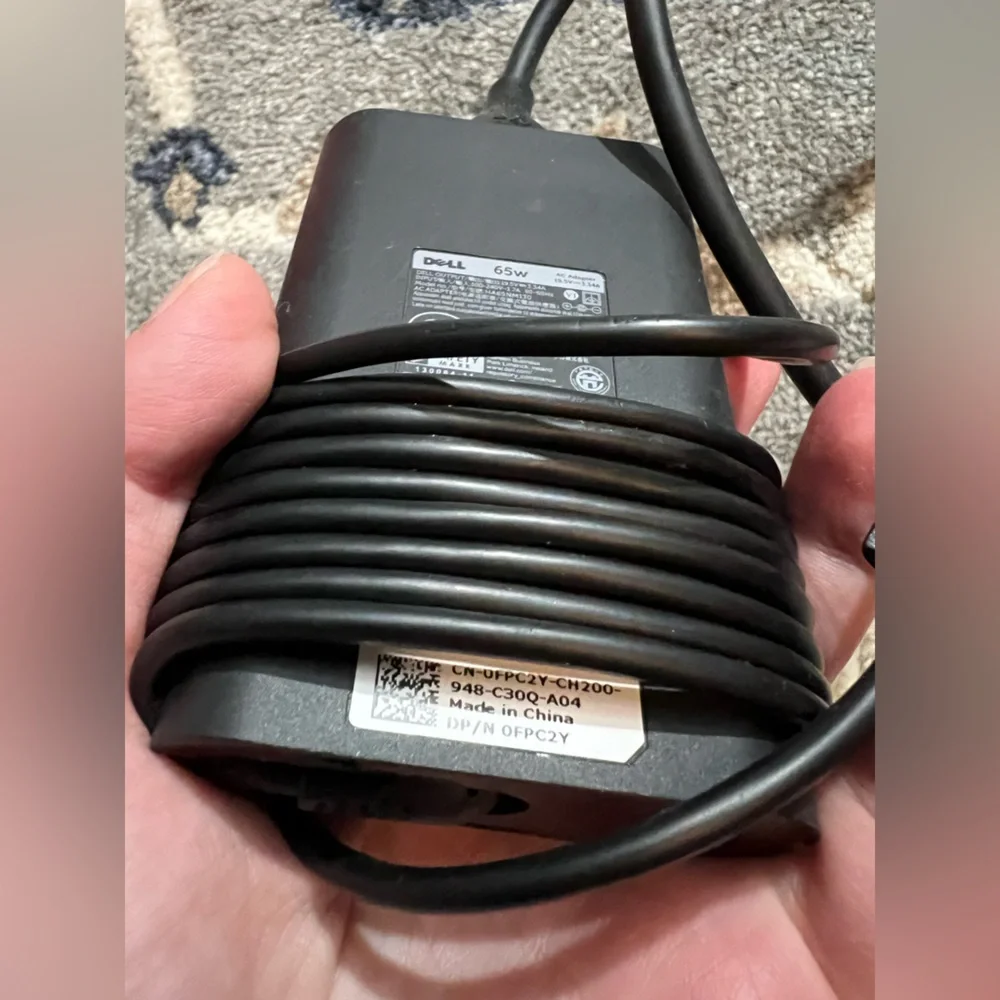 Dell Black Laptop Charger